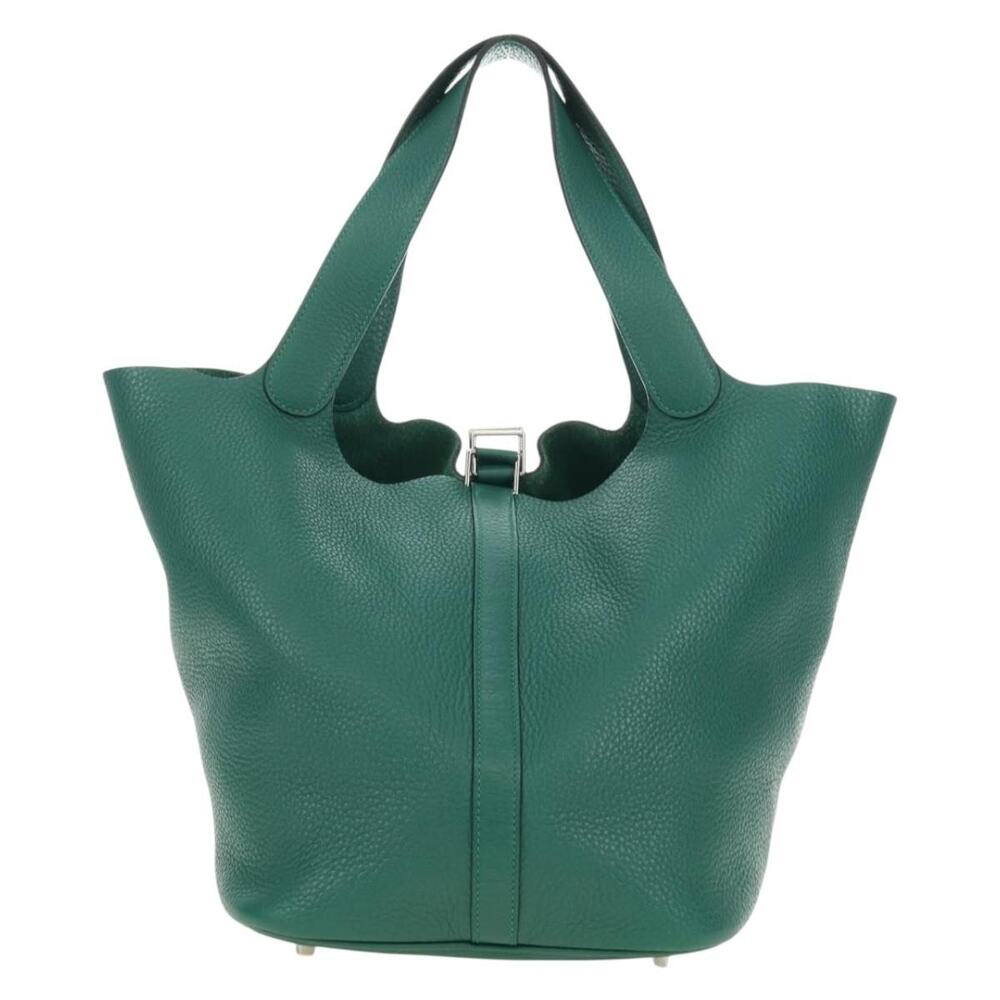 Hermes Picotan Lock GM Handbag Green Taurillon
